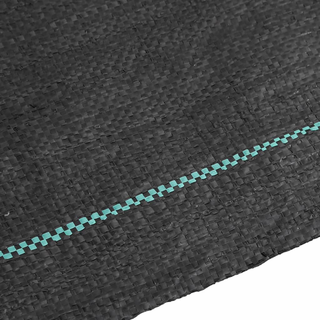 vidaXL Membrane anti-mauvaises herbes noir 1,5x150 m PP