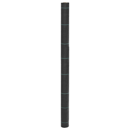 vidaXL Membrane anti-mauvaises herbes noir 1,5x200 m PP