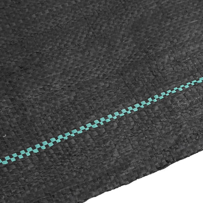 vidaXL Membrane anti-mauvaises herbes noir 1,5x200 m PP