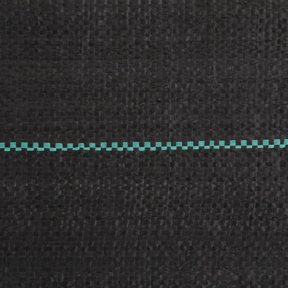 vidaXL Membrane anti-mauvaises herbes noir 1,5x200 m PP