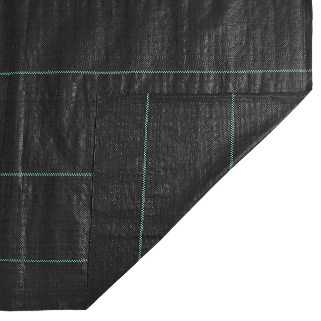 vidaXL Membrane anti-mauvaises herbes noir 2x200 m PP