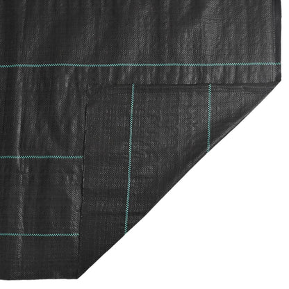 vidaXL Membrane anti-mauvaises herbes noir 2x200 m PP