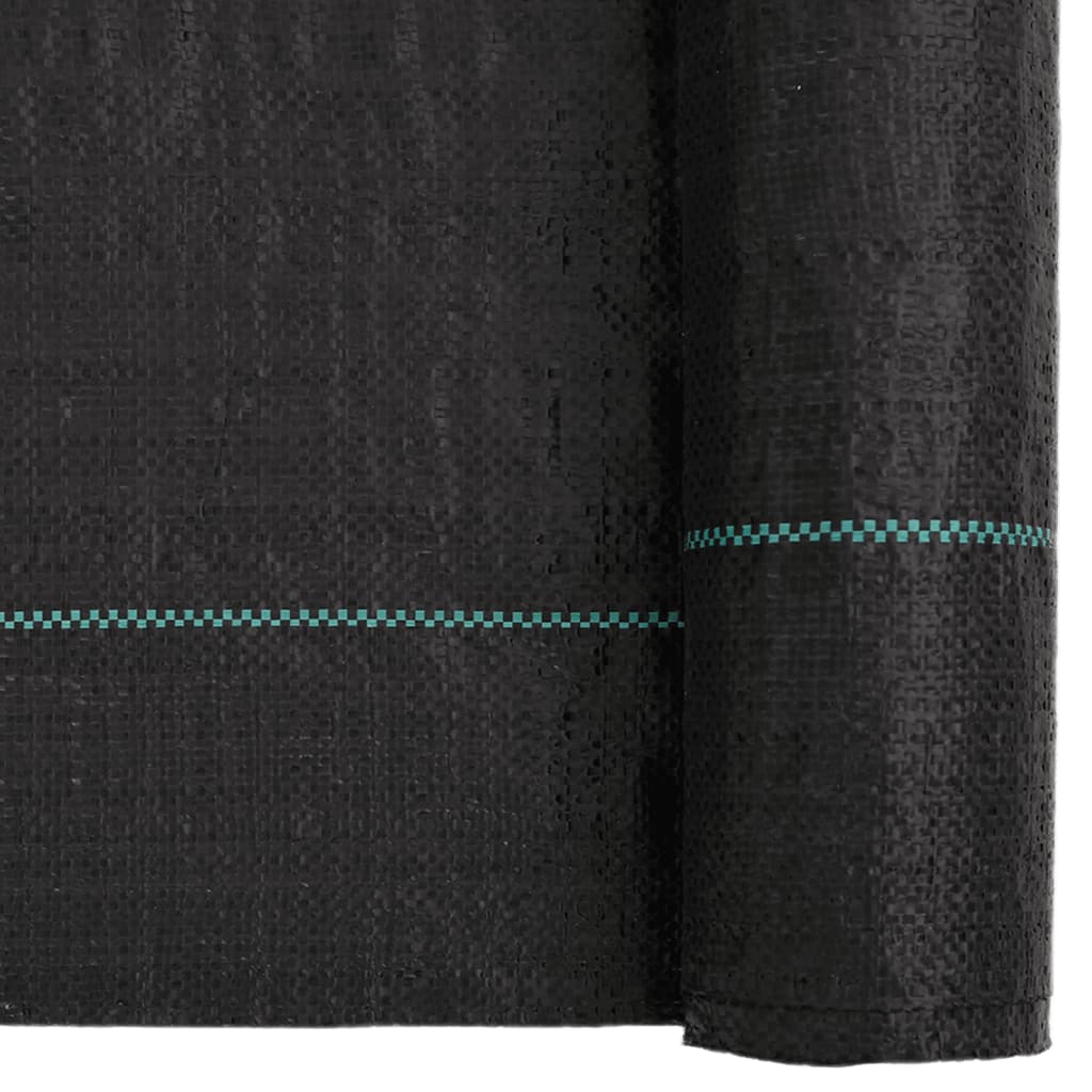 vidaXL Membrane anti-mauvaises herbes noir 1x10 m PP