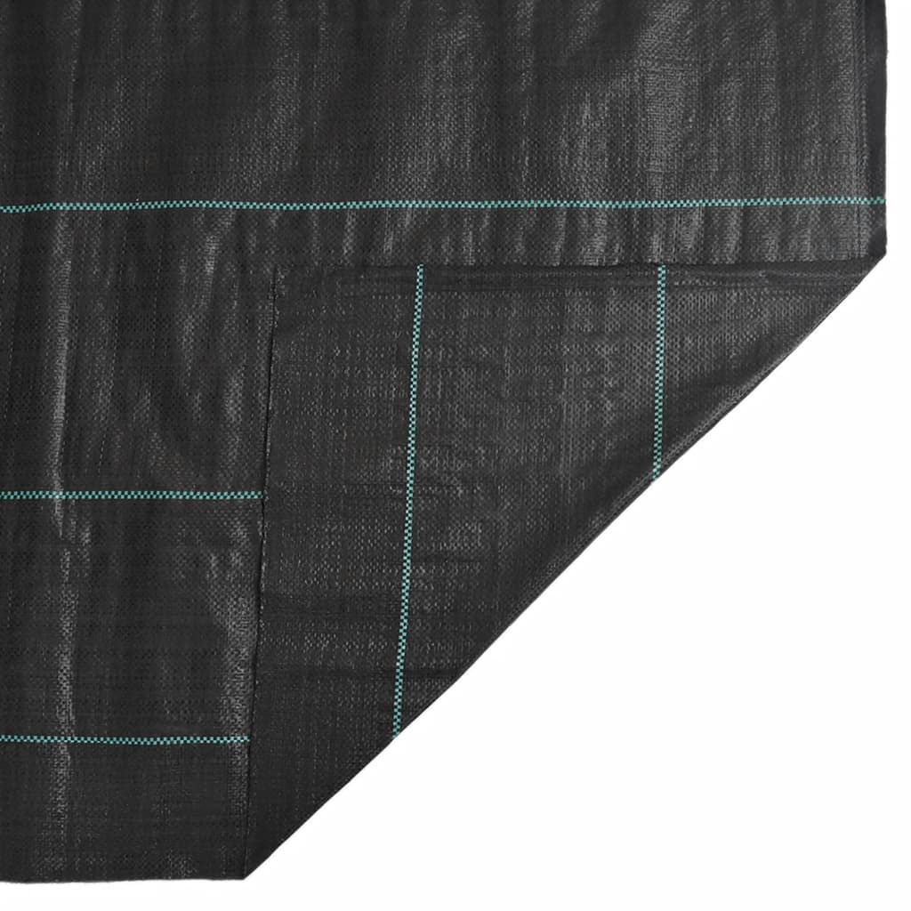 vidaXL Membrane anti-mauvaises herbes noir 1x10 m PP
