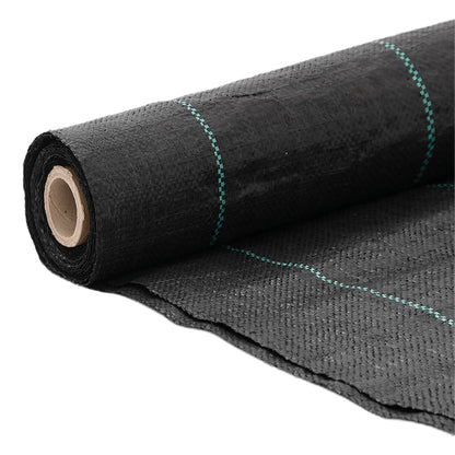 vidaXL Membrane anti-mauvaises herbes noir 1x25 m PP