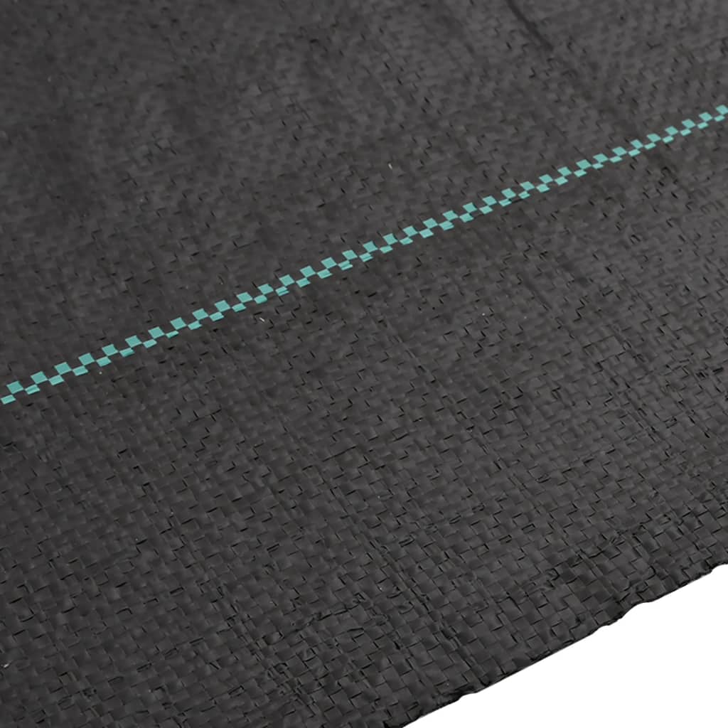 vidaXL Membrane anti-mauvaises herbes noir 1x25 m PP