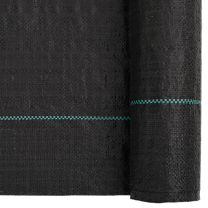 vidaXL Membrane anti-mauvaises herbes noir 1x25 m PP