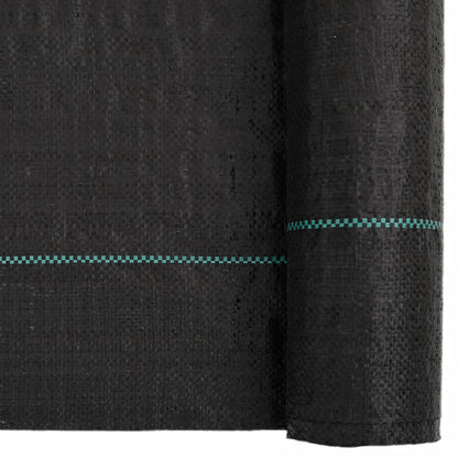 vidaXL Membrane anti-mauvaises herbes noir 1x50 m PP