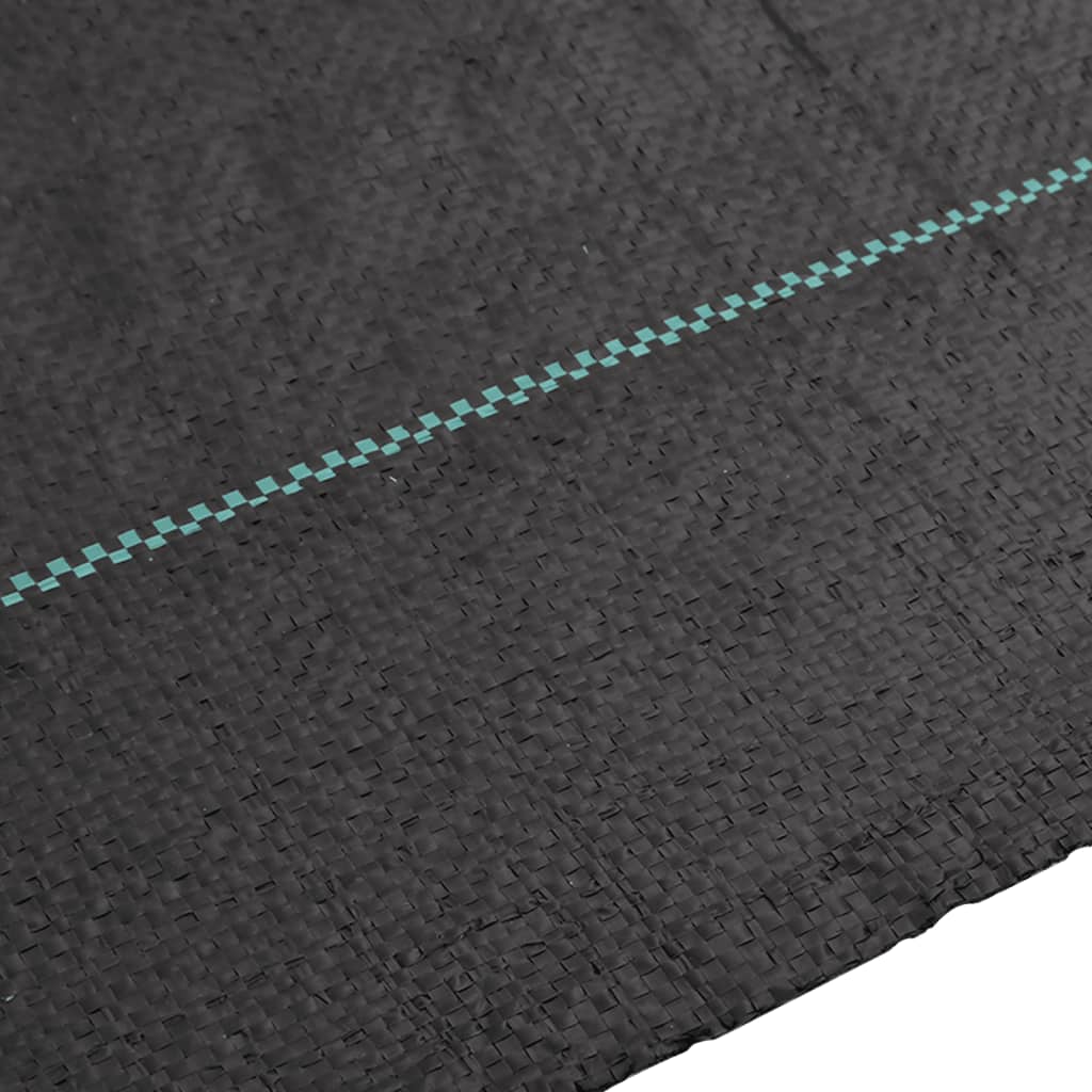 vidaXL Membrane anti-mauvaises herbes noir 1x100 m PP