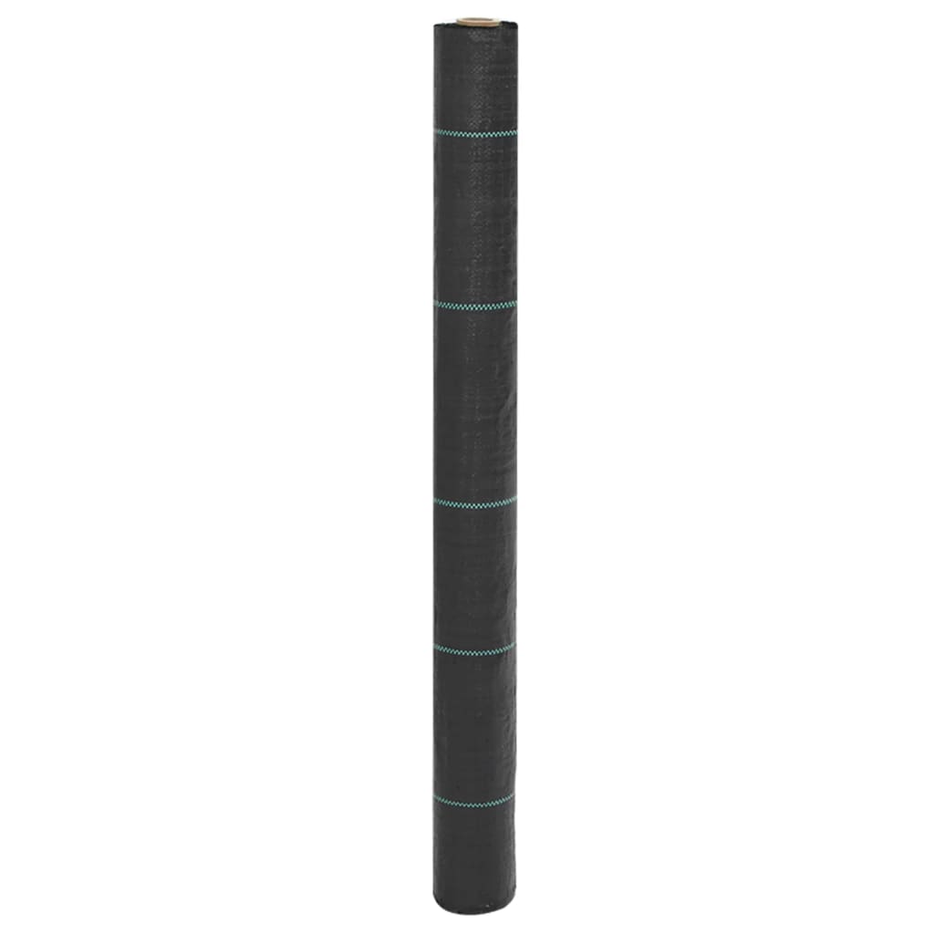 vidaXL Membrane anti-mauvaises herbes noir 1x200 m PP