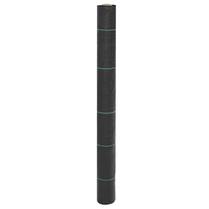 vidaXL Membrane anti-mauvaises herbes noir 1x200 m PP