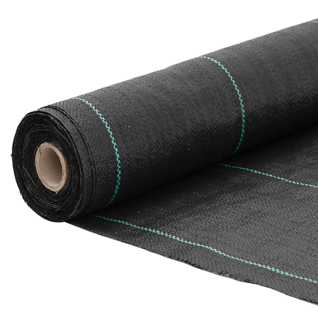 vidaXL Membrane anti-mauvaises herbes noir 1,5x10 m PP