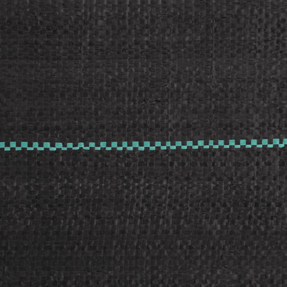 vidaXL Membrane anti-mauvaises herbes noir 1,5x50 m PP