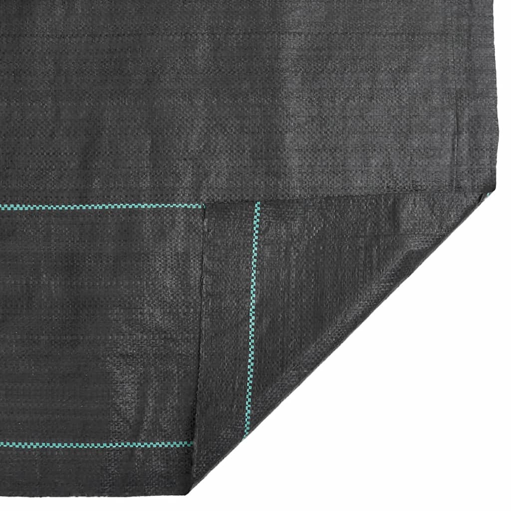vidaXL Membrane anti-mauvaises herbes noir 1,5x50 m PP