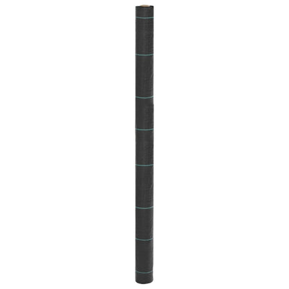 vidaXL Membrane anti-mauvaises herbes noir 1,5x100 m PP