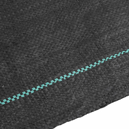 vidaXL Membrane anti-mauvaises herbes noir 1,5x100 m PP