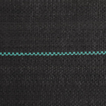 vidaXL Membrane anti-mauvaises herbes noir 1,5x100 m PP