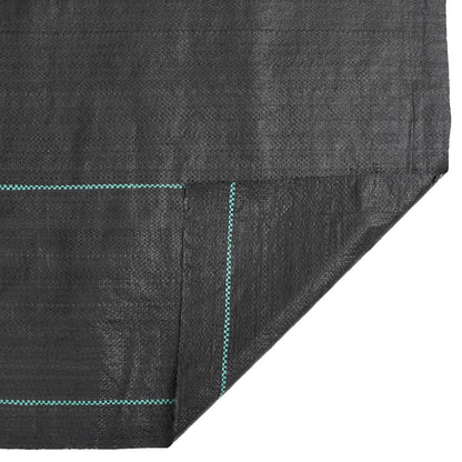 vidaXL Membrane anti-mauvaises herbes noir 1,5x100 m PP