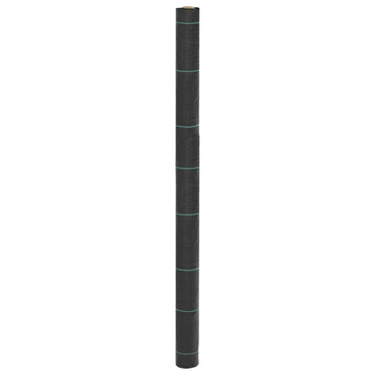 vidaXL Membrane anti-mauvaises herbes noir 1,5x200 m PP