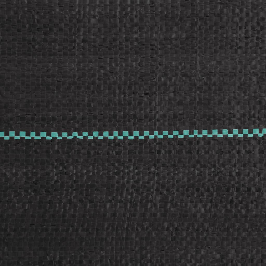 vidaXL Membrane anti-mauvaises herbes noir 1,5x200 m PP
