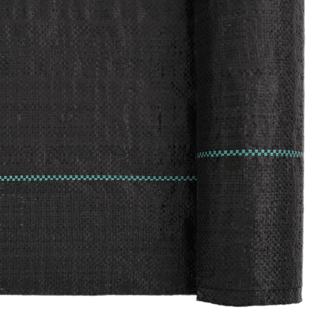 vidaXL Membrane anti-mauvaises herbes noir 2x10 m PP