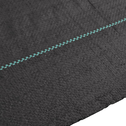 vidaXL Membrane anti-mauvaises herbes noir 2x25 m PP