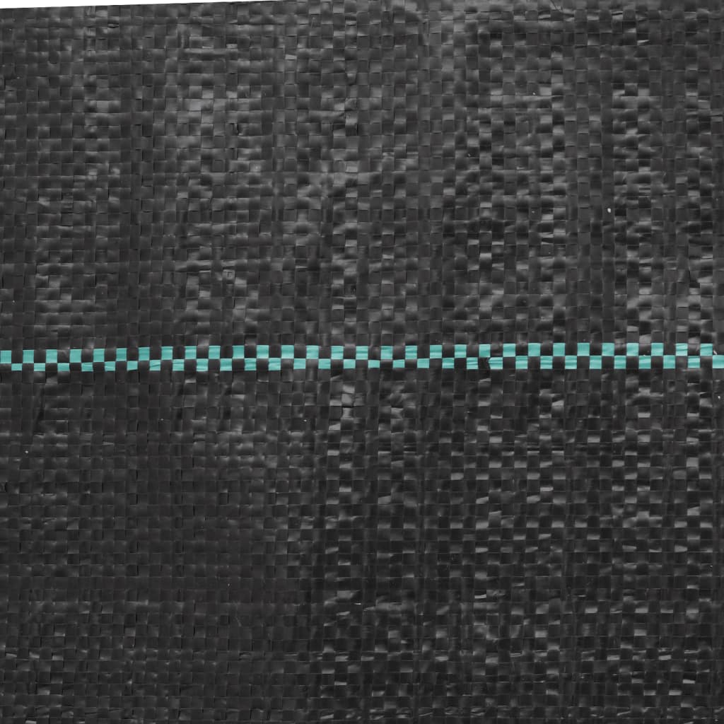 vidaXL Membrane anti-mauvaises herbes noir 2x50 m PP
