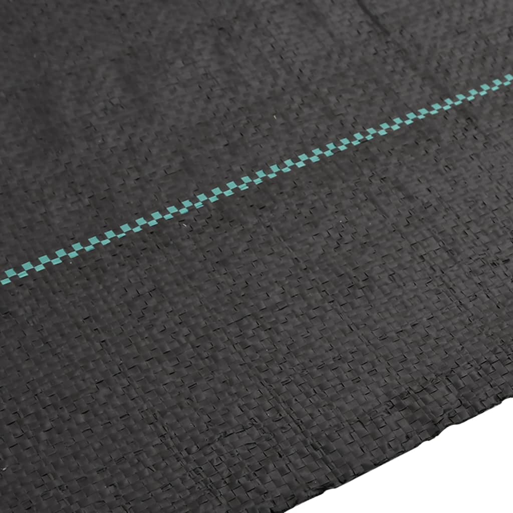 vidaXL Membrane anti-mauvaises herbes noir 2x100 m PP