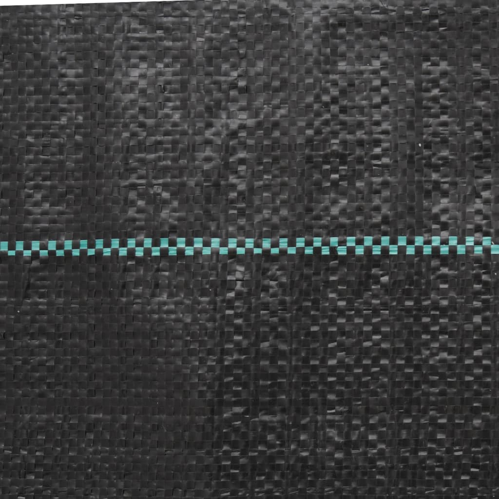 vidaXL Membrane anti-mauvaises herbes noir 2x100 m PP