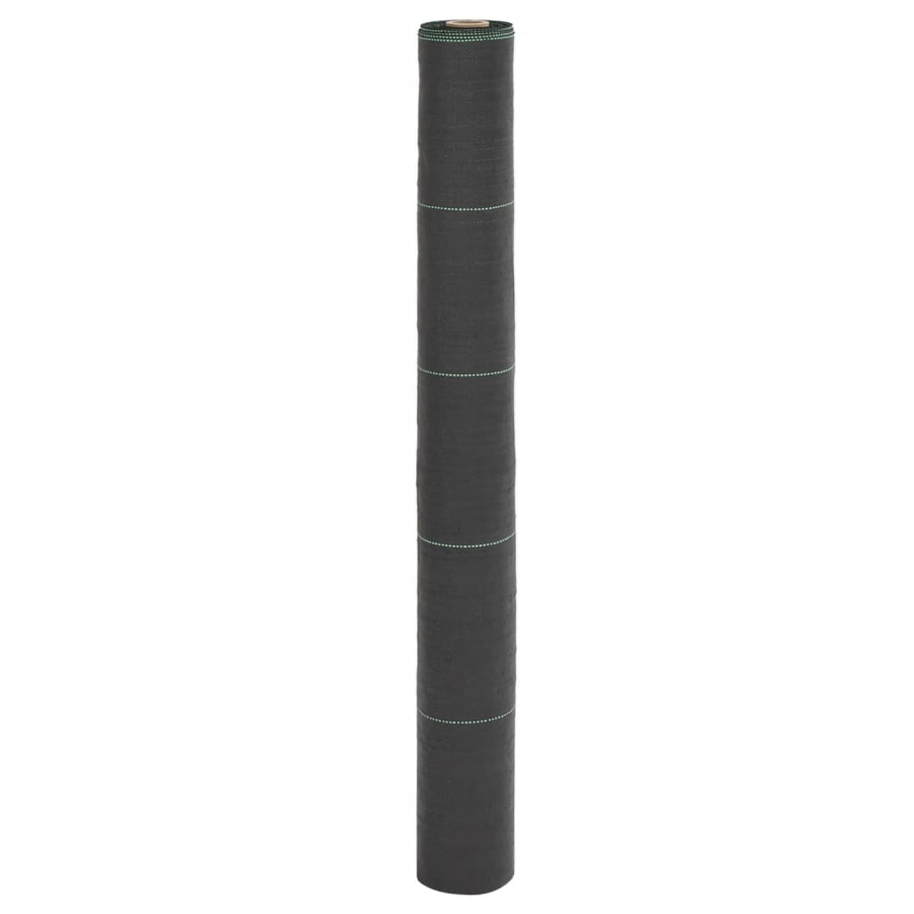 vidaXL Membrane anti-mauvaises herbes noir 1x25 m PP