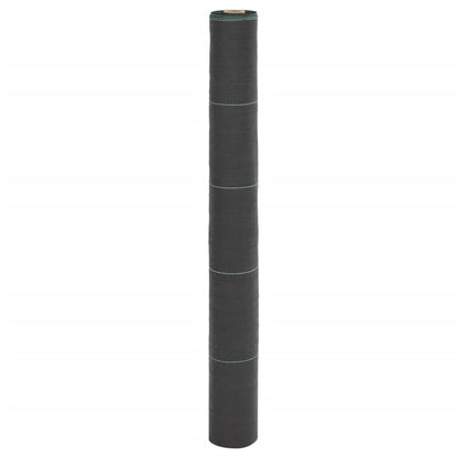 vidaXL Membrane anti-mauvaises herbes noir 1x25 m PP