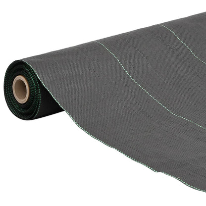 vidaXL Membrane anti-mauvaises herbes noir 1x25 m PP