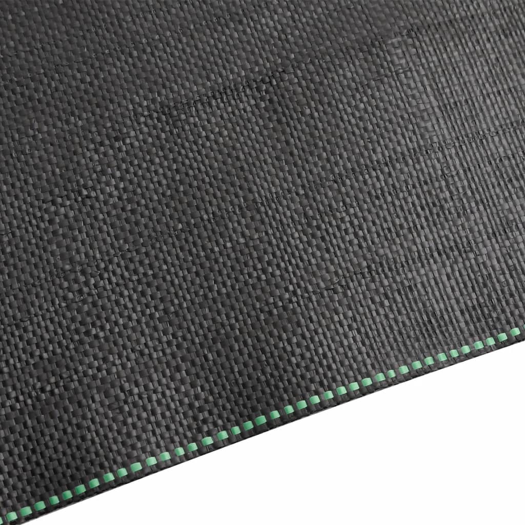 vidaXL Membrane anti-mauvaises herbes noir 1x25 m PP