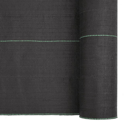 vidaXL Membrane anti-mauvaises herbes noir 1x25 m PP