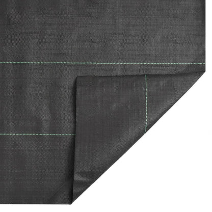 vidaXL Membrane anti-mauvaises herbes noir 1x25 m PP
