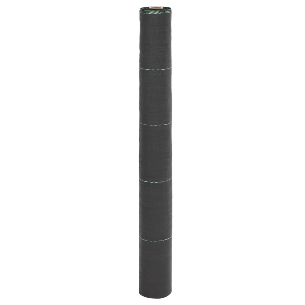 vidaXL Membrane anti-mauvaises herbes noir 1x50 m PP