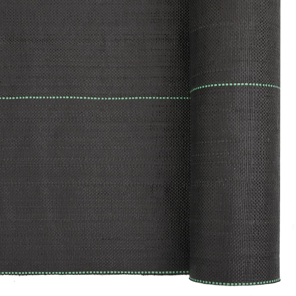 vidaXL Membrane anti-mauvaises herbes noir 1x200 m PP