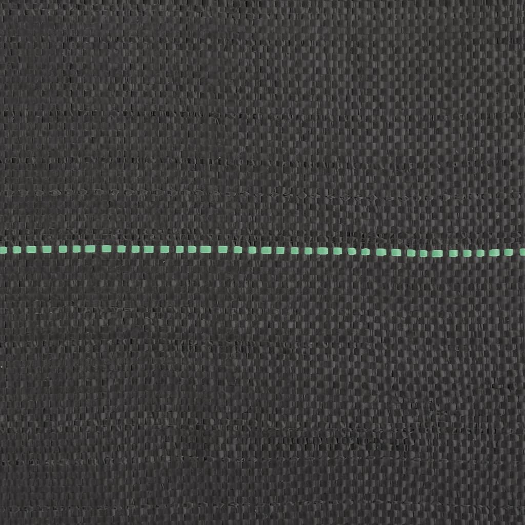 vidaXL Membrane anti-mauvaises herbes noir 2x10 m PP