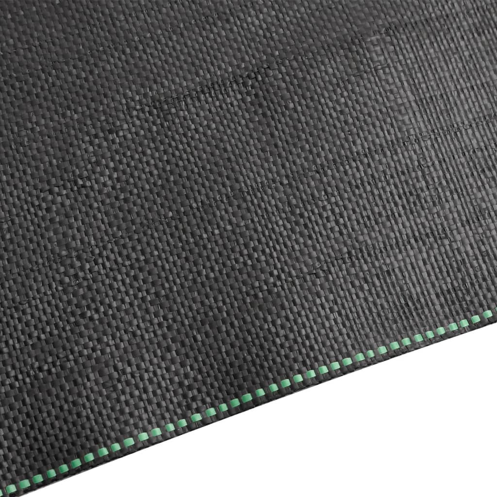 vidaXL Membrane anti-mauvaises herbes noir 2x25 m PP