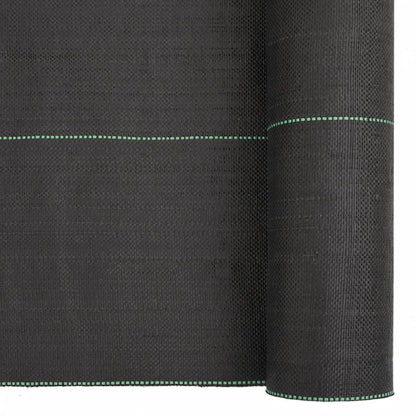 vidaXL Membrane anti-mauvaises herbes noir 2x25 m PP