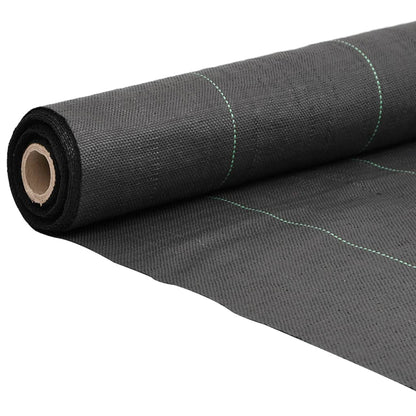 vidaXL Membrane anti-mauvaises herbes noir 2x100 m PP