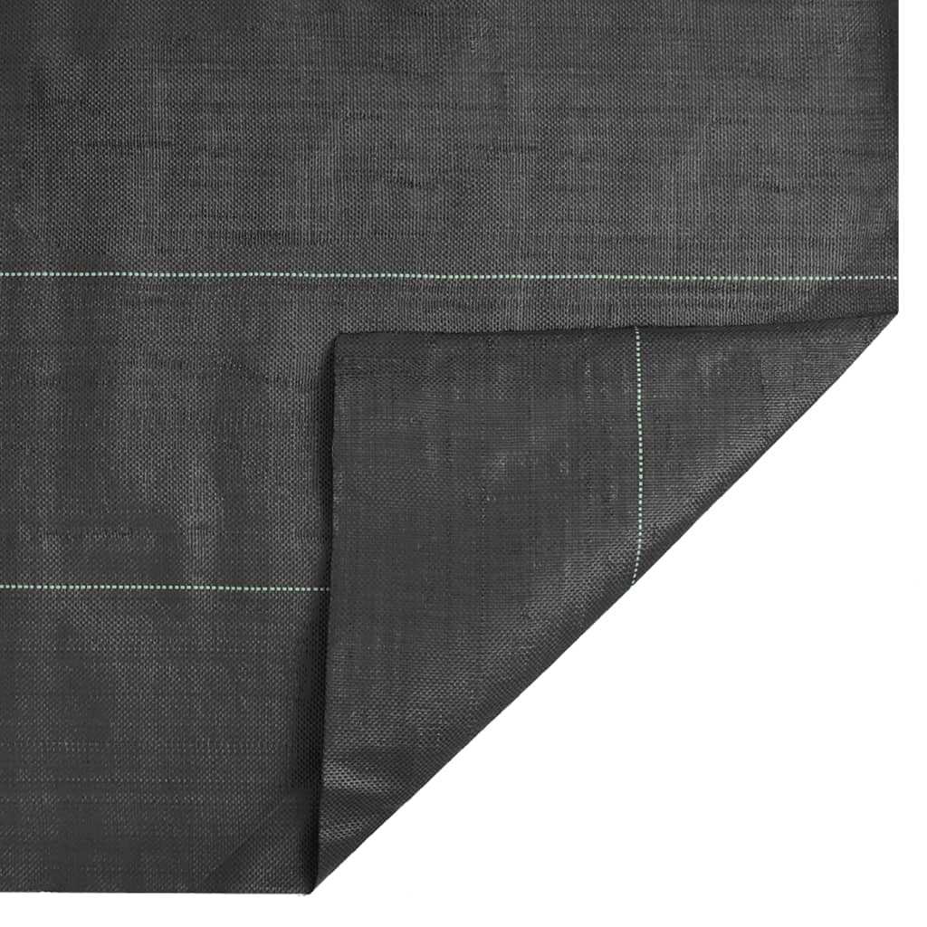 vidaXL Membrane anti-mauvaises herbes noir 2x100 m PP