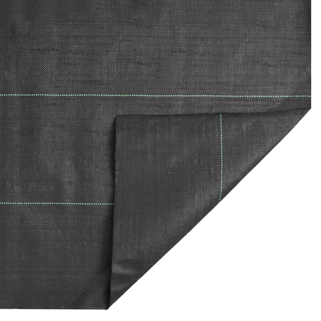 vidaXL Membrane anti-mauvaises herbes noir 4x50 m PP
