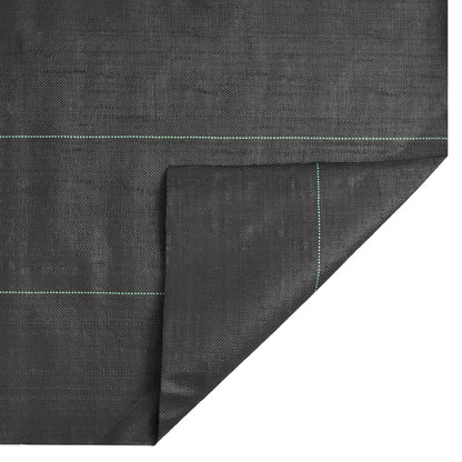 vidaXL Membrane anti-mauvaises herbes noir 4x50 m PP