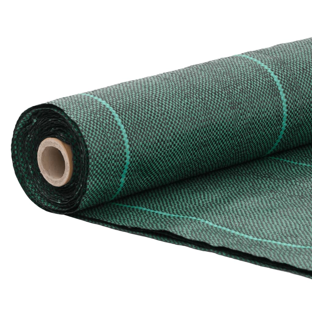 vidaXL Membrane anti-mauvaises herbes vert 1x150 m PP
