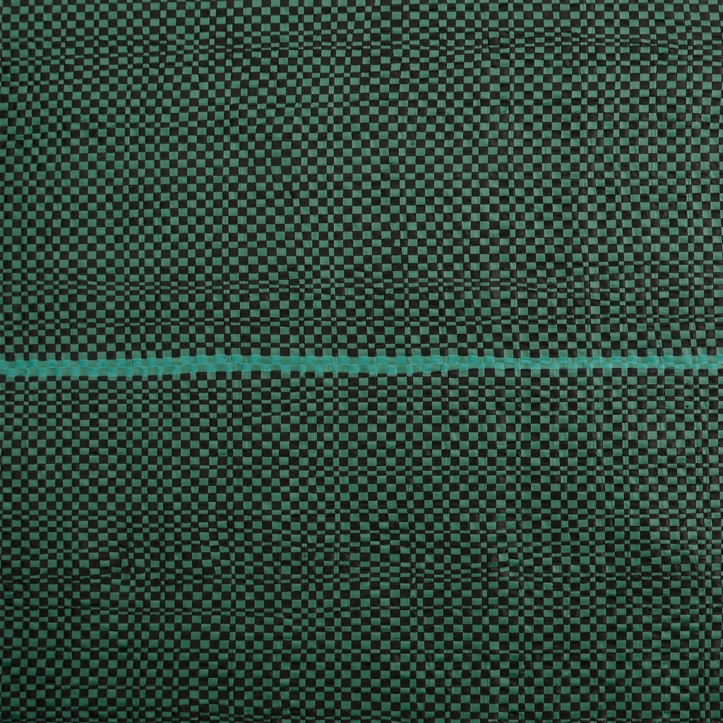 vidaXL Membrane anti-mauvaises herbes vert 1x150 m PP