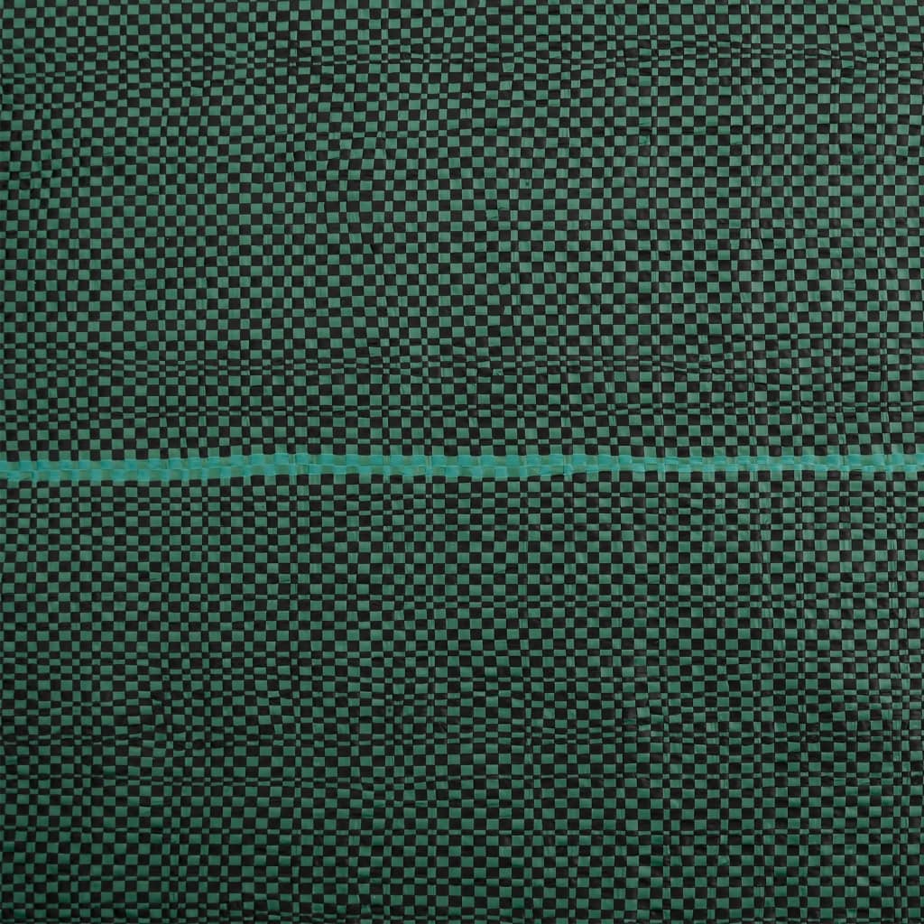 vidaXL Membrane anti-mauvaises herbes vert 2x150 m PP