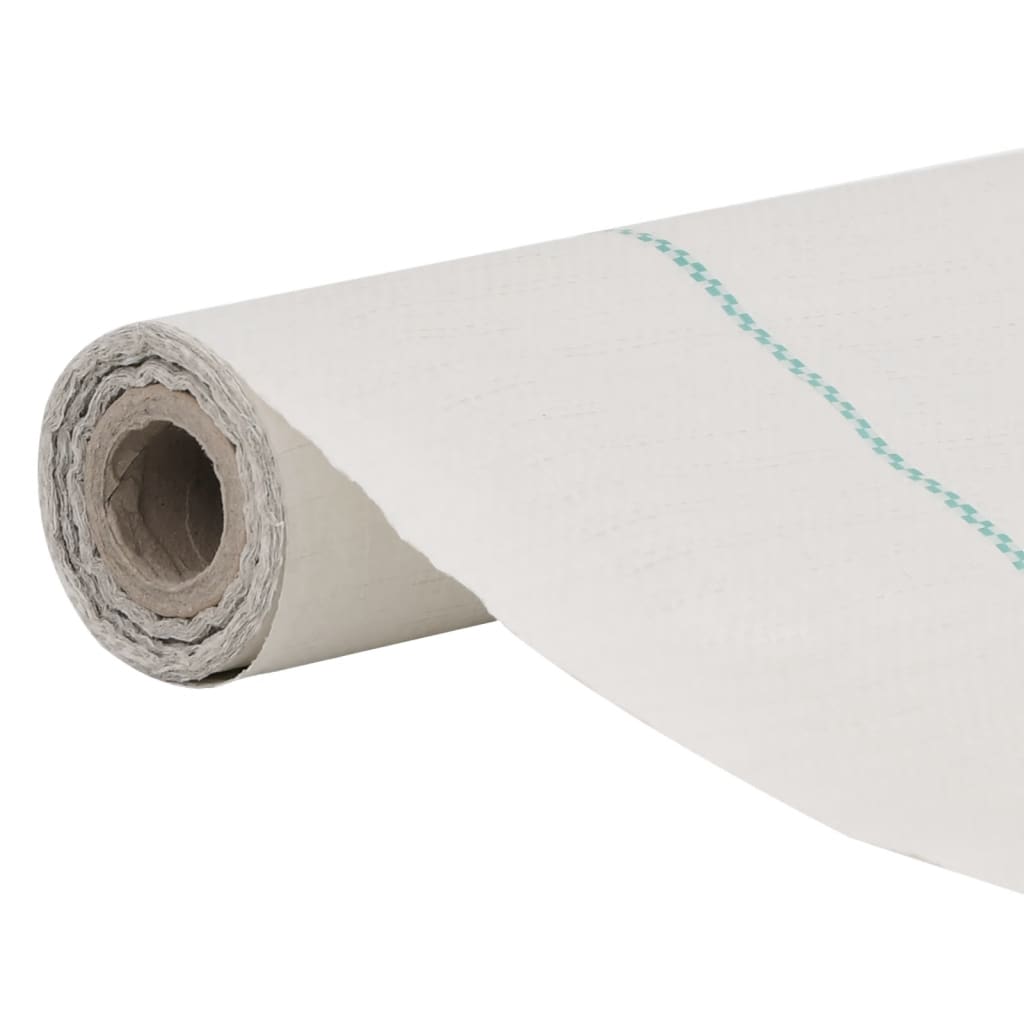 vidaXL Membrane anti-mauvaises herbes blanc 1x50 m PP