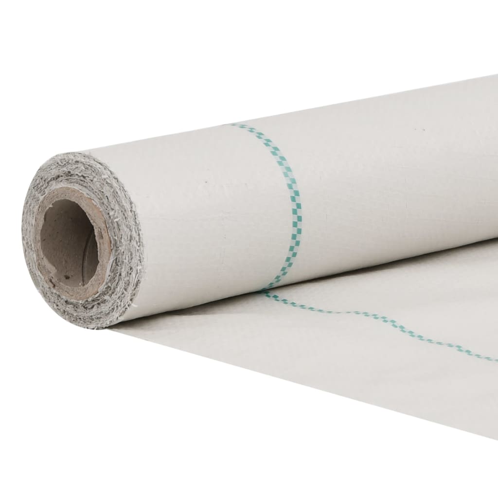 vidaXL Membrane anti-mauvaises herbes blanc 1x150 m PP