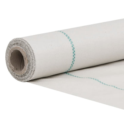 vidaXL Membrane anti-mauvaises herbes blanc 1,5x100 m PP